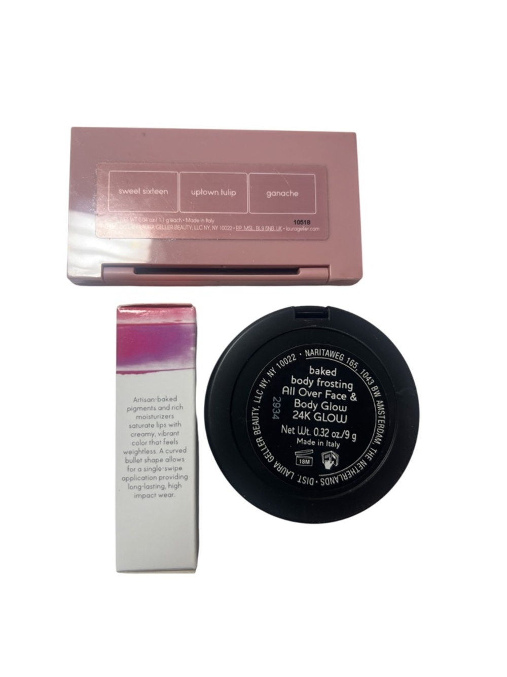 Laura Geller Makeup Set. Eyeshadow, Bronzer, Lipstick, Magiic Star Concealer SEt - Picture 4 of 15